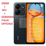 XIAOMI REDMI 13C 4G LTE 256GB 8GB RAM DUAL SIM 6.74" 50MPX NERO NFC GARANZIA ITALIA