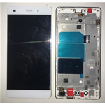NUOVO VETRO DISPLAY LCD TOUCH SCREEN + FRAME PER HUAWEI P8 LITE BIANCO 2016 ALE-L21